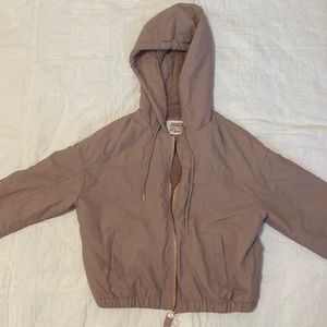 cropped water resistant jacket!